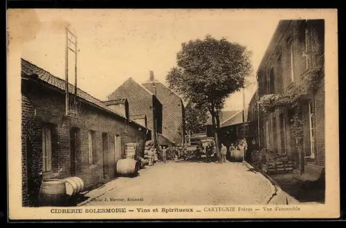 AK Solesmes, Cidrerie Solesmoise, Vins et Spiritueux, Cartegnie Frères, Vue d`ensemble, Weinherstellung
