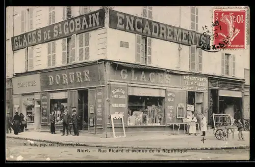 AK Niort, Rue Ricard et avenue de la Republique
