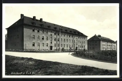 AK Frankfurt am Main-Bonames, 7. u. 8. Btr., Unterkunft d. 7. u. 8. Btr., Unterkunftsgebäude