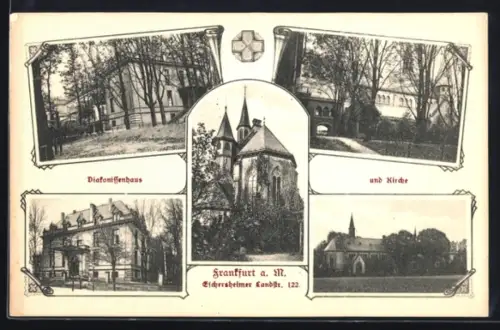 AK Frankfurt a. M., Diakonissenhaus, Eichersheimer Landstrasse 122, Kirche