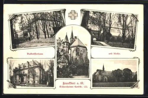AK Frankfurt a. M., Diakonissenhaus, Eichersheimer Landstrasse 122, Kirche