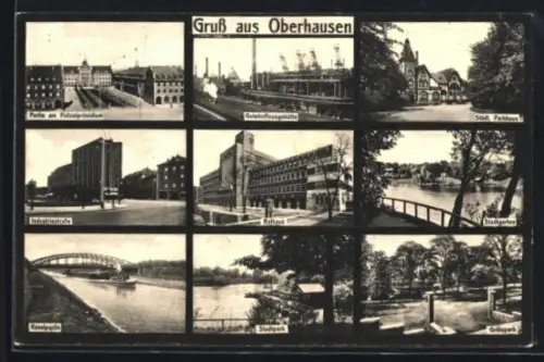 AK Oberhausen, Gutehoffnungshütte, Polizeipräsidium, Rathaus