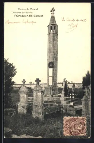 AK Oradour-Saint-Genest /Dorat, Lanterne des morts