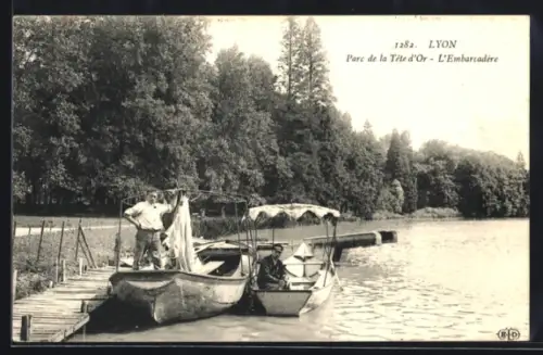 AK Lyon, Parc de la Tête d`Or, l`embarcadére
