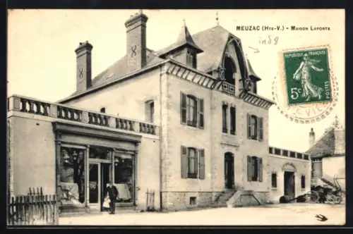 AK Meuzac /Hte-V., Maison Laporte