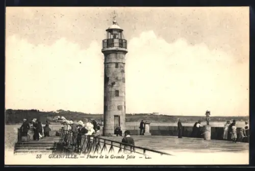 AK Granville, Phare de la Grand Jetée