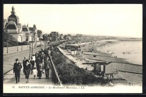 AK Sainte-Adresse, Le Boulevard Maritime