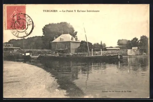 AK Tergnier, Le Point Y Ecluse Intérieure