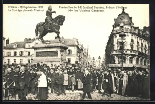 AK Orléans, Funérailles de Cardinal Touchet 29. Septembre 1926
