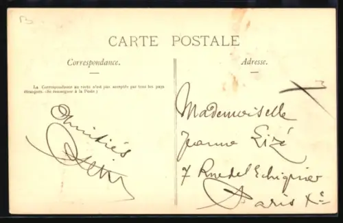 AK Barbizon, Grand Rue, Hotel des Charmettes