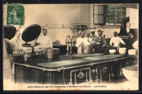 AK Saint-Maurice /Seine, Asile National des Convalescents, La Cuisine
