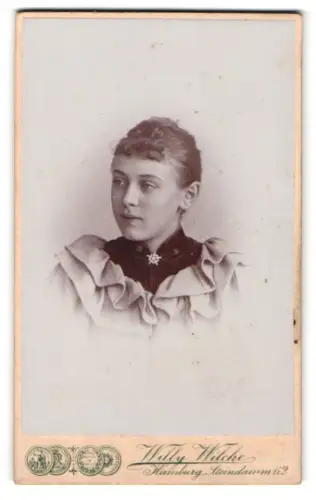 Fotografie Willy Wilcke, Hamburg, Steindamm 62, Porträt einer jungen Frau