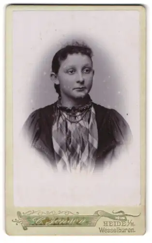 Fotografie C. Jensen, Heide, Porträt einer Frau