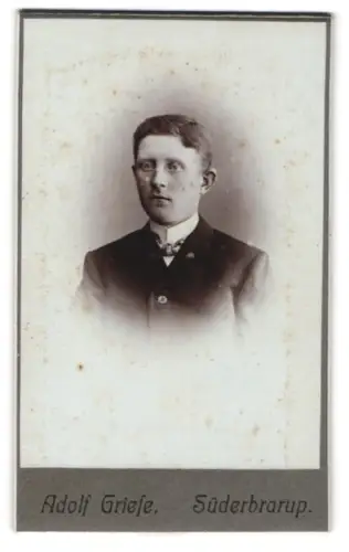 Fotografie Adolf Griese, Süderbrarup, Porträt eines Mannes