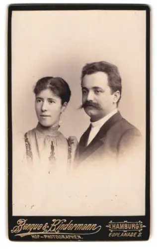 Fotografie Benque & Kindermann, Hamburg, Esplanade 2, Porträt eines Paares