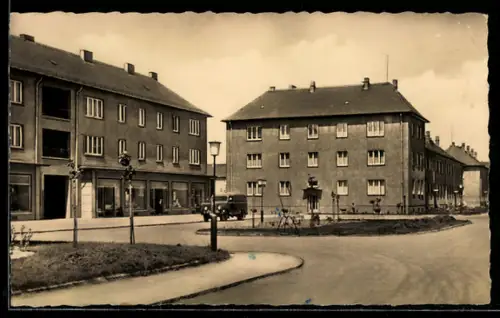 AK Böhlen /Krs. Borna, Leipziger Strasse