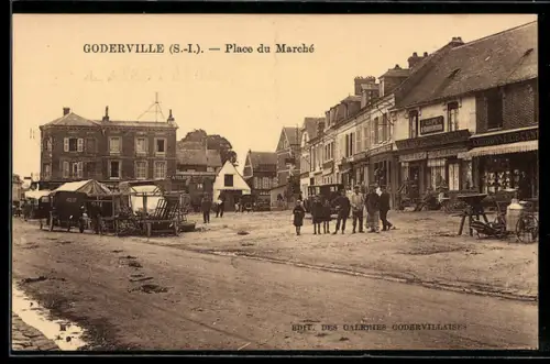 AK Goderville /S.-I., Place du Marché