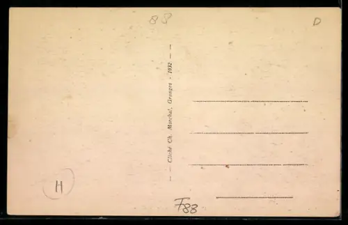 AK Granges-sur-Vologne, Rue de la Gare