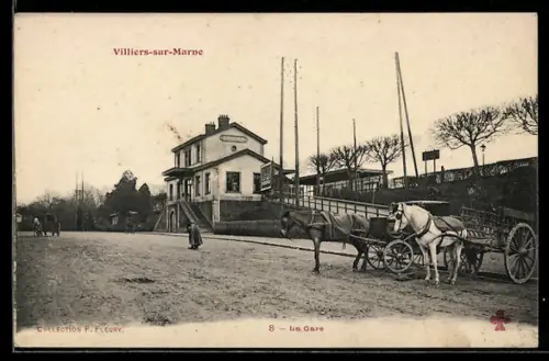 AK Villiers-sur-Marne, La Gare