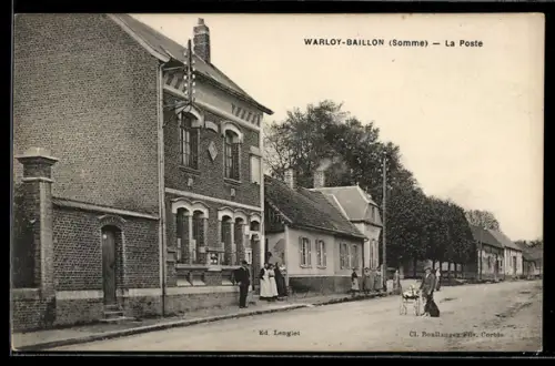 AK Warloy-Baillon /Somme, La Poste