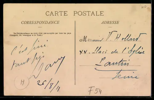 AK Auboué, Rue de Coinville