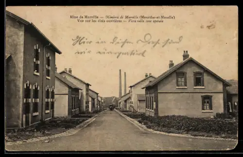 AK Murville /Meurthe-et-Moselle, Mine de Murville, Vue sur les cités ouvrières