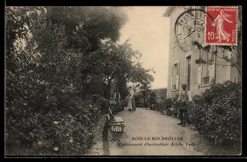 AK Bois-le-Roi-Brolles, Etablisssement d`horticulture Achille Varly