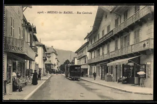 AK Brides-les-Bains, Rue Centrale