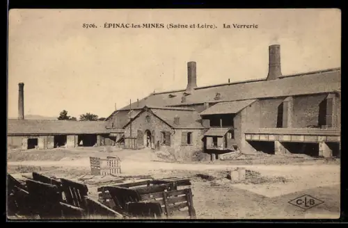 AK Épinac-les-Mines, La Verrerie