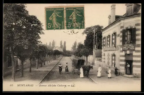 AK Montargis, Avenue Adolphe Cochery