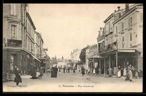 AK Tonneins, Rue Gambetta