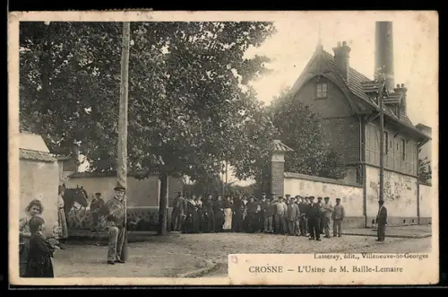 AK Crosne, L`Usine de M. Baille-Lemaire