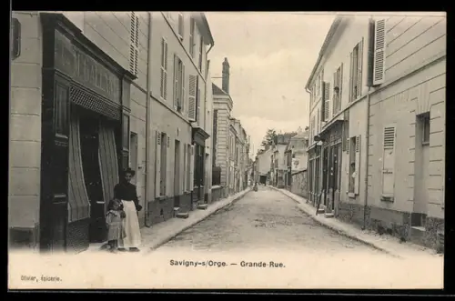 AK Savigny-s /Orge, Grande-Rue