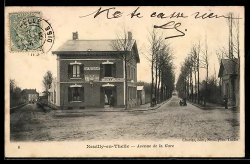 AK Neuilly-en-Thelle, Avenue de la Gare, Restaurant
