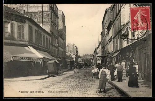 AK Neuilly-sur-Seine, Rue de la Sablonville