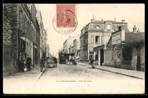 AK Ivry-sur-Seine, Rue du Parc