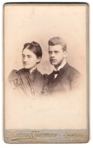 Fotografie Benque & Kindermann, Hamburg, Esplanade 2, Porträt eines Paares
