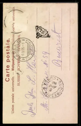 AK Basel, Blick auf das Rathaus