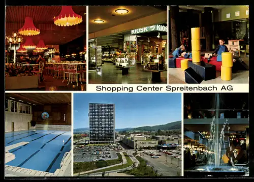 AK Spreitenbach /AG, Schopping Center, Innenansichten