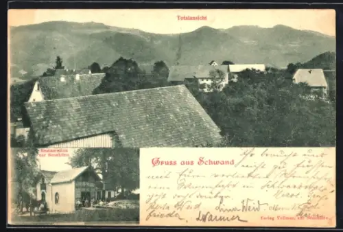 AK Schwand /Tegernau, Restaurant zur Sennhütte, Totalansicht