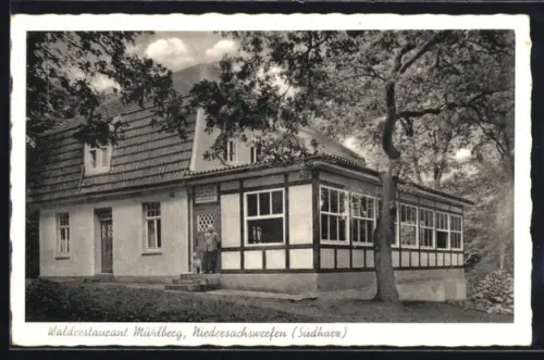 AK Niedersachswerfen /Südharz, Waldrestaurant Mühlberg