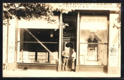 Foto-AK Frankfurt /Main, Geschäft in der Kaiserstrasse 60 1921