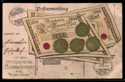 AK Geldscheine und Münzen