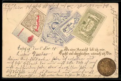 Lithographie Berlin, Geldscheine- und Münze