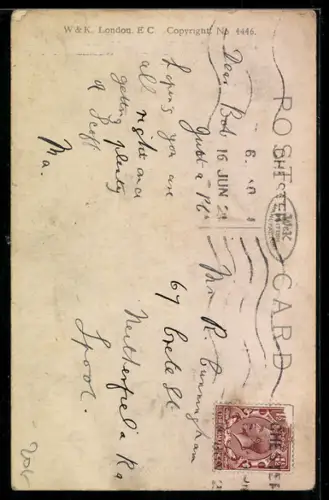 AK Hand mit einem Geldschein