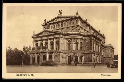AK Frankfurt a. M., Opernhaus