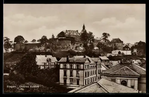 AK Siegen, Oberes Schloss mit Umgebung