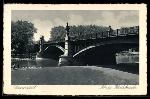 AK Cannstatt, König-Karlsbrücke