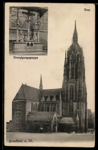 AK Alt-Frankfurt, Dom, Kreuzigungsgruppe