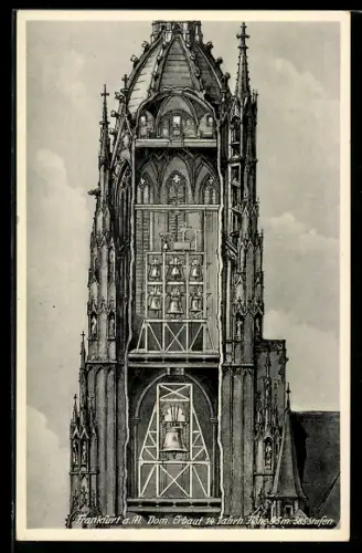 AK Alt-Frankfurt, Dom, Glockenturm, Glockenstuhl